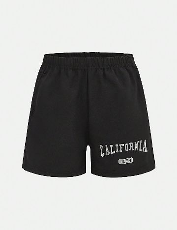 Pantaloni scurti Shein Kids, negru