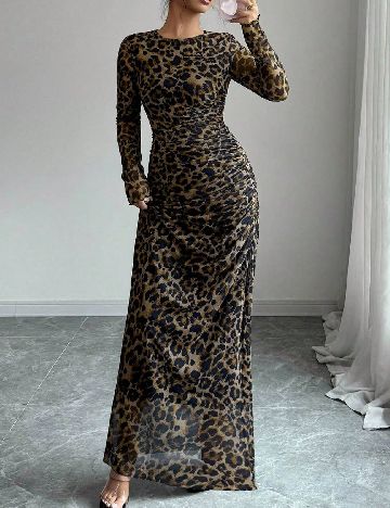 Rochie lunga SHEIN, animal print