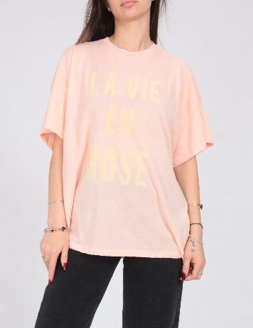 Tricou Oversize Zara, roz