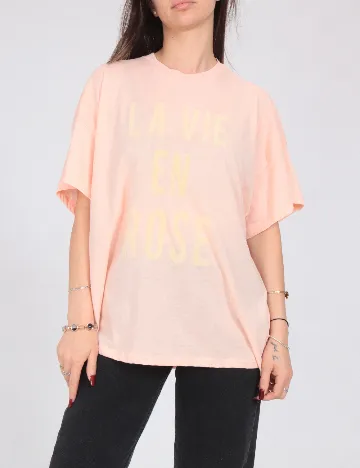 Tricou Oversize Zara, roz
