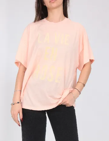 Tricou Oversize Zara, roz