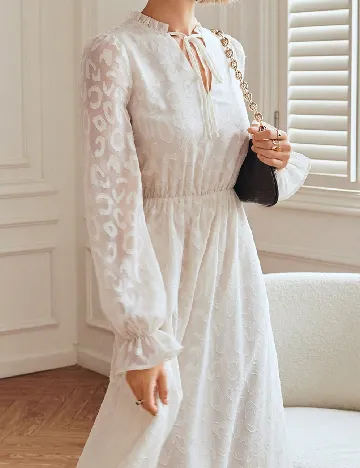 Rochie medie SHEIN, crem