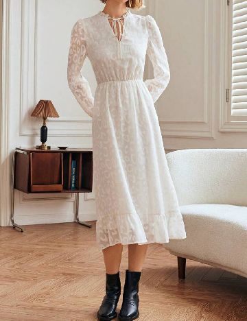 Rochie medie SHEIN, crem