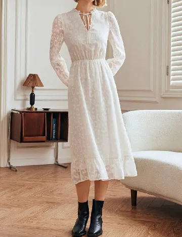 Rochie medie SHEIN, crem