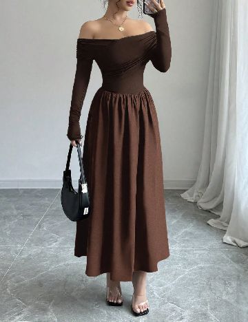 Rochie lunga SHEIN, maro
