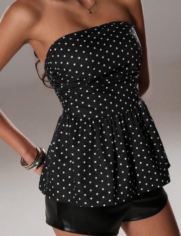 Top SHEIN, negru