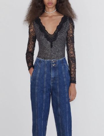 Body Zara, negru/gri