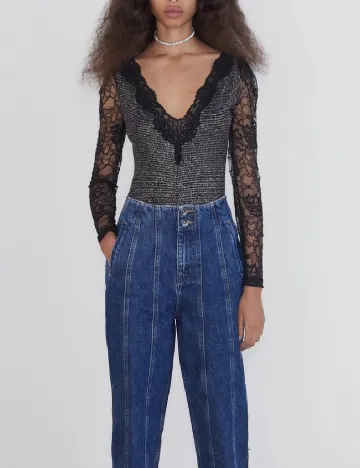 Body Zara, negru/gri