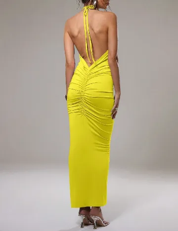 Rochie lunga Musera, galben