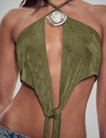 Top SHEIN, verde