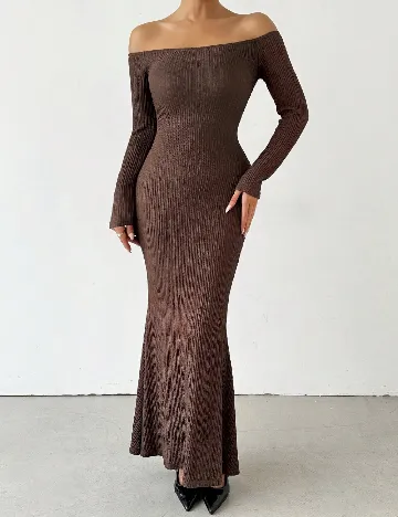 Rochie lunga SHEIN, maro