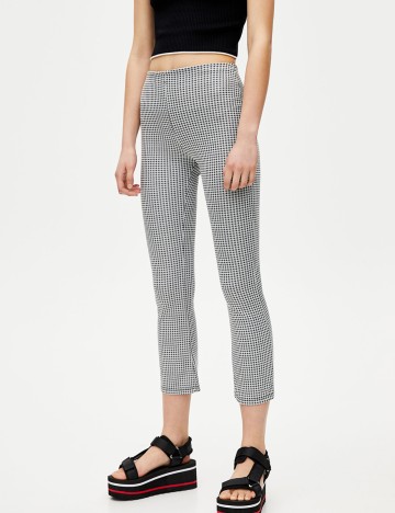 Colanti Pull&Bear, alb/negru