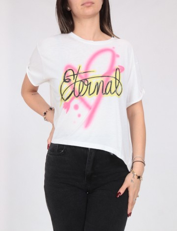 Tricou Bershka, alb
