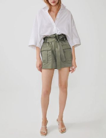 Pantaloni scurti Zara, verde