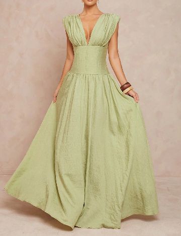 Rochie lunga SHEIN, verde