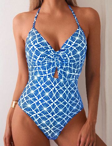 Costum de baie SHEIN, albastru