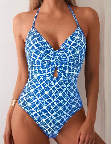 Costum de baie SHEIN, albastru
