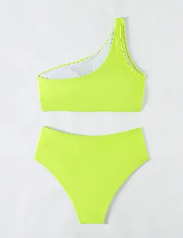Costum de baie SHEIN, verde neon