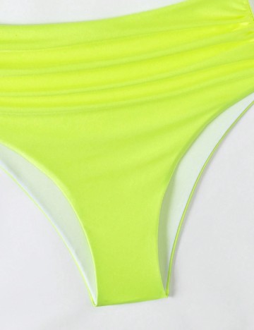 Costum de baie SHEIN, verde neon