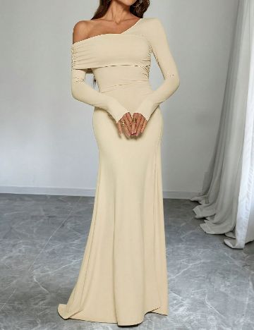 Rochie lunga SHEIN, crem