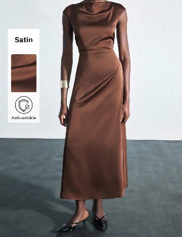 Rochie lunga SHEIN, maro