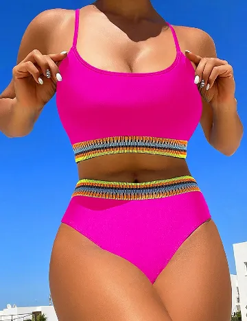 Costum de baie SHEIN, roz