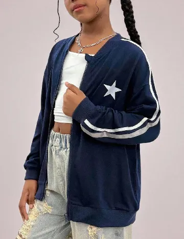 Bluza Shein Kids, bleumarin