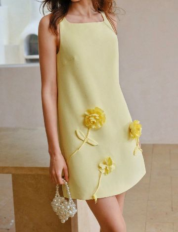 Rochie scurta MOTF, galben