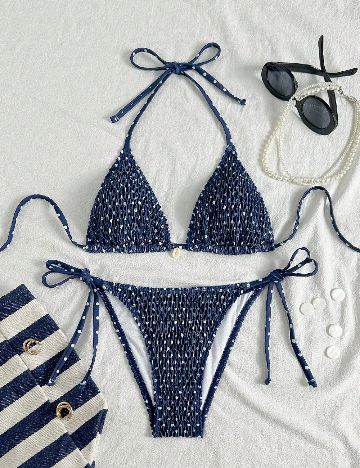Costum de baie SHEIN, bleumarin