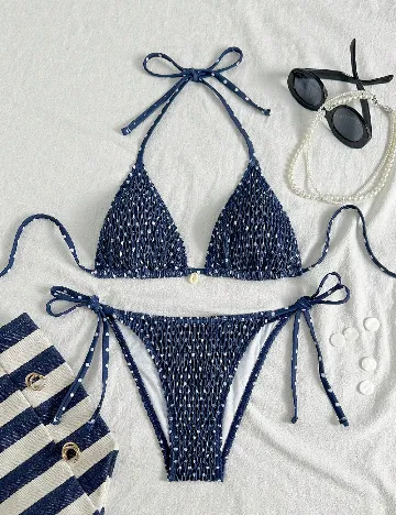 Costum de baie SHEIN, bleumarin