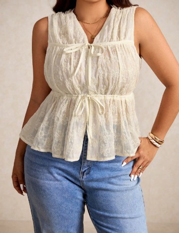 Bluza SHEIN CURVE, crem