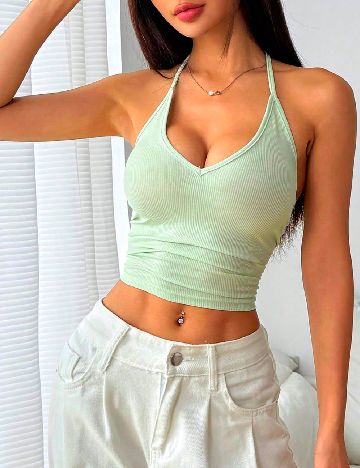 Top SHEIN, verde