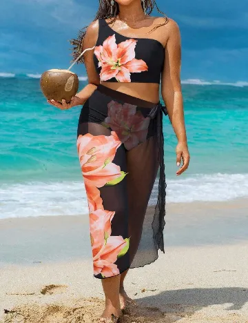 Costum de baie SHEIN CURVE, negru
