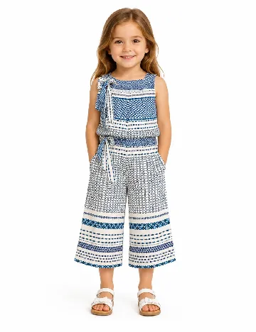Pantaloni Zara, albastru/alb