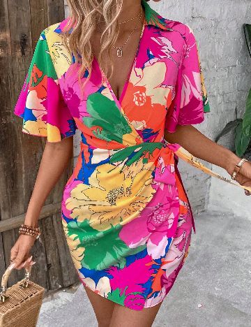 Rochie scurta SHEIN, mix culori