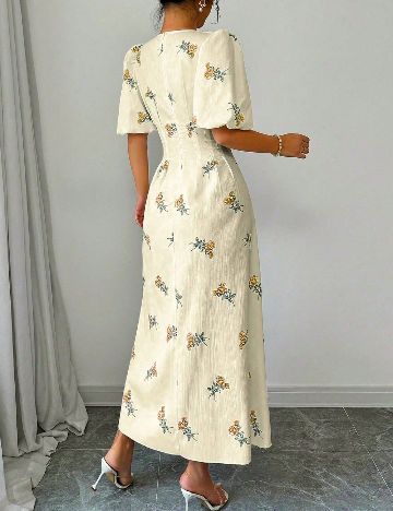 Rochie lunga SHEIN, crem