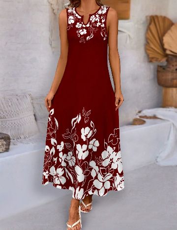 Rochie lunga SHEIN CURVE, rosu
