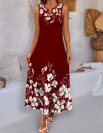 Rochie lunga SHEIN CURVE, rosu