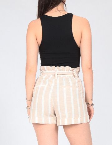 Pantaloni scurti Bershka, maro