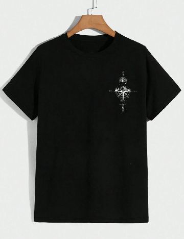 Tricou SHEIN Plus Size Men, negru