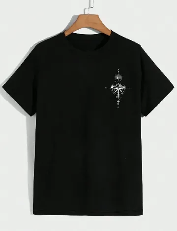 Tricou SHEIN Plus Size Men, negru