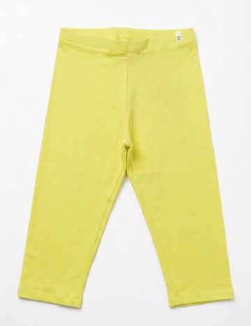Pantaloni trei sferturi Zara, galben
