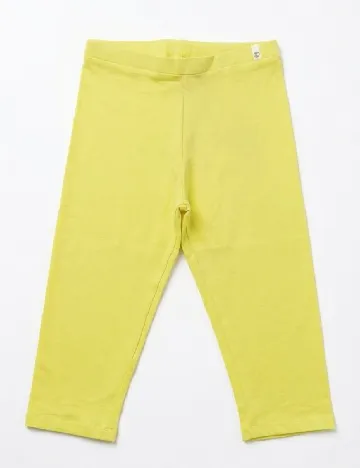 Pantaloni trei sferturi Zara, galben