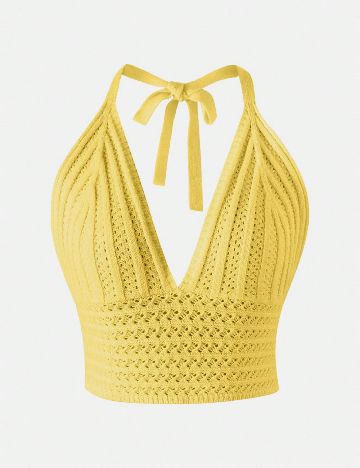 Top SHEIN, galben