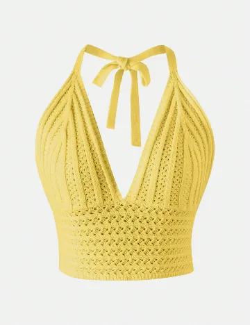 Top SHEIN, galben