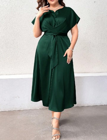 Rochie medie SHEIN CURVE, verde