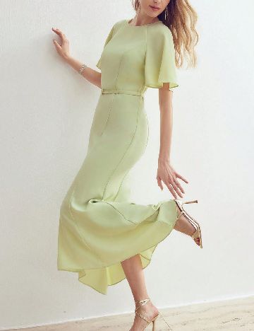 Rochie medie MOTF, verde