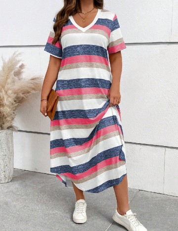 Rochie medie SHEIN CURVE, mix culori