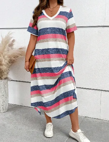 Rochie medie SHEIN CURVE, mix culori