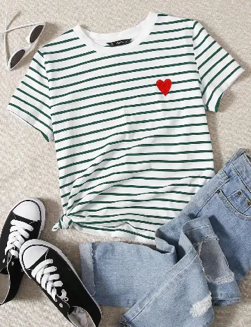 Tricou SHEIN CURVE, alb